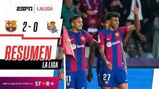 ¡EL CULÉ SE IMPUSO DE LOCAL Y RECUPERÓ EL SEGUNDO PUESTO! | Barcelona 2-0 Real Sociedad | RESUMEN