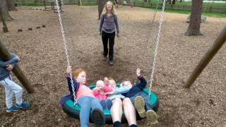 Kids on the swings at Cannock Chase