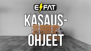 E/FAT 1000W Sähköfatpyörän Kasausohje