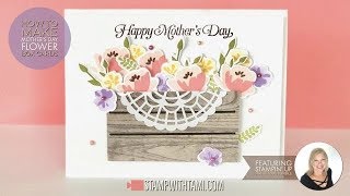 How to make a Mother's Day Flower Box Card featuring Stampin' Up Jar of Love