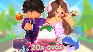 😰 COMPETIÇÃO - *QUEM TEM MAIS SORTE* 😠 .... ABRINDO 20 OVOS DO JARDIM - NOVA ATUALIZAÇÃO ADOPT ME 🌸