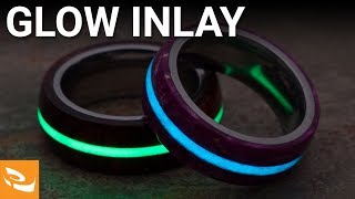 Turning a Ring with Glow Inlay Powder (Woodturning Project)