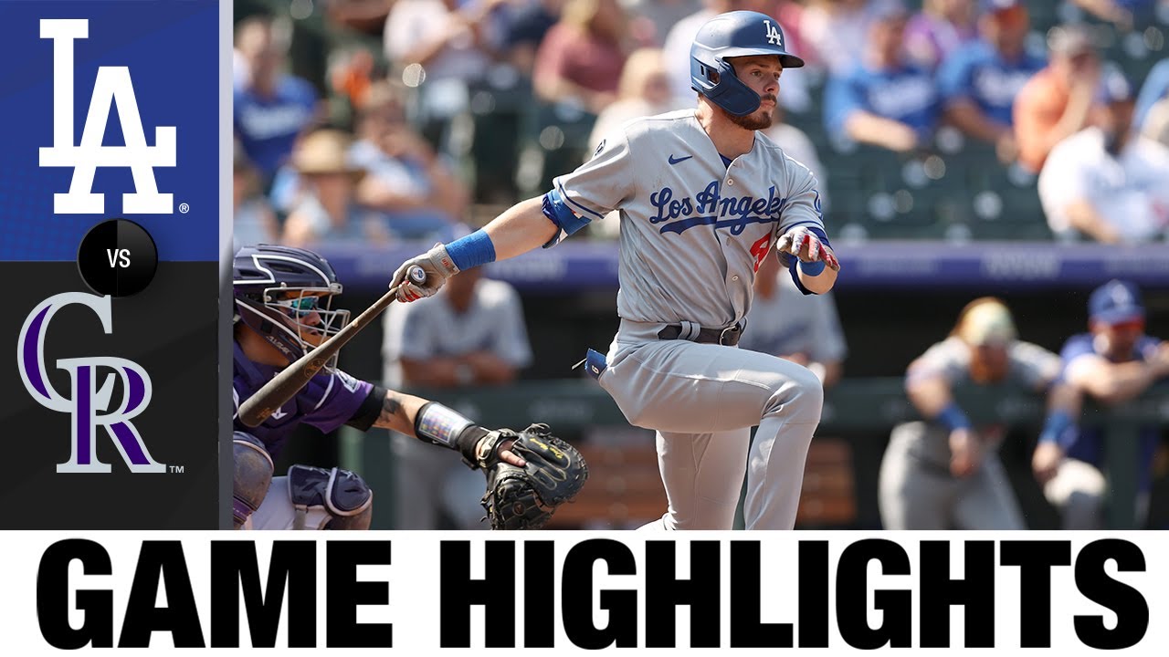 Dodgers Vs. Rockies Game Highlights (9/23/21) | MLB Highlights - YouTube