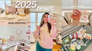 NEW YEAR RESET 2025 🌟 deep cleaning, declutterring, rearranging my room