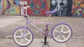 1986 Hutch Trickstar Purple Reign Old School BMX Freestyle Bike with Woody Itson Autographed Skyways