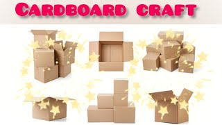 Cardboard Crafts|Tissue Cardboard Crafts| Waste Meterial|Mix Media Art |DIY Crafts |Tissue Box Craft