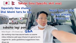 Tokutei Gino visa||SSW||working visa in Japan||