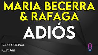 Maria Becerra & Rafaga - Adiós - Karaoke Instrumental
