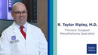 Meet Dr. R. Taylor Ripley, Thoracic Surgeon