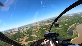 We fly the Back Course approach into KCGI in a Robinson R44