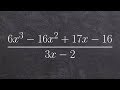 Divide two polynomials by using division