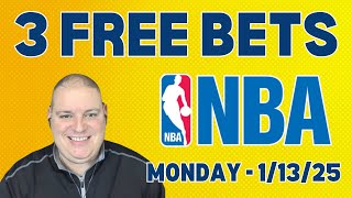 Monday 3 Free NBA Picks \u0026 Betting Predictions - 1/13/25 l Craig's Picks \u0026 Predictions l #nbabets