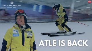 Atle McGraths første dag tilbake på ski