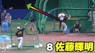 【打球が1人別格すぎ！！佐藤輝明の試合前のバッティング練習！！】阪神対横浜