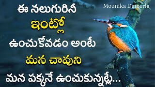 ఈ నలుగురు ఇంట్లో ఉంటే నమ్మకు | motivational telugu Quotes #198 | @mounikadamerla