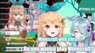 When Pomu got to play Minecraft with Elira frfr 【NIJISANJI EN】