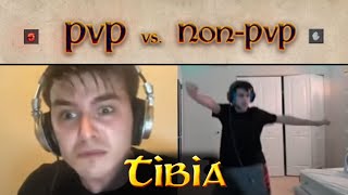 Tibia - PVP vs Non-PVP (beware of volume)