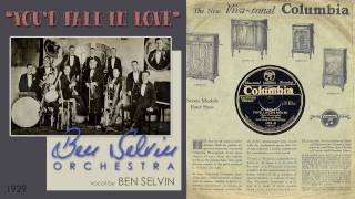 1929, I'd Fall In Love With Me, Ben Selvin Orch. HD 78rpm