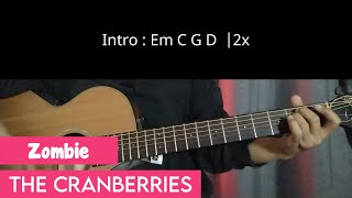 Zombie - The Cranberries | Easy Guitar tutorial with chords and lyrics | Guitar play along