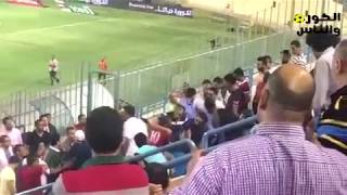 خناقه في المقصورة بين اعضاء مجلس اداره الزمالك واعضاء الداخليه في مباراه الفريقين