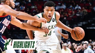 Highlights: Bucks 123 - Rockets 114 | Giannis Drops 41 Points, Becomes Bucks All-Time Block Leader
