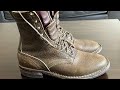 Nicks Boots Olive Shrunken Bison.  3 Month Wear Update.