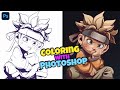 COLOR YOUR SKETCHES DIGITALLY!| Photoshop Tutorial