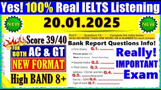 IELTS LISTENING PRACTICE TEST 2024 WITH ANSWERS | 20.01.2025