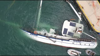 Sunk Boat In Malta.  14th Jan 2025