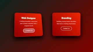 3D Hover Card Effect using HTML & CSS | Web Design Project for Beginners