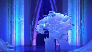 Frozen End of Credits Scene HD :  Marshmallow Snow Monster finds Elsas Crown.