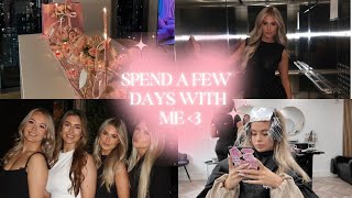 glow up with me, galentines night \u0026 birthday celebs | spend the week with me vlog