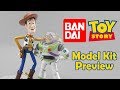 Toy Story Bandai Model Preview of Woody and Buzz