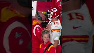 Chiefs sideline Mic'd Up "we were in the wrong formation" #shorts