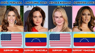 Hollywood Actresses Who Support USA or Venezuela