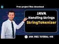 Java tutorial #48 | Handling strings - StringTokenizer | Java course for beginners