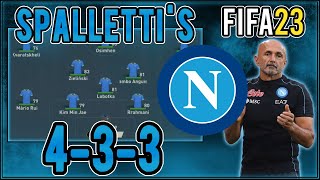 Replicate Luciano Spalletti's 4-3-3 Napoli Tactics in FIFA 23 | Custom Tactics Explained