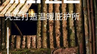 户外探险小白进阶宝典：徒手荒野建庇护所助眠版 荒野建造 野外建造 庇护所建造 徒手建造房屋 创作灵感