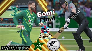 Cricket 22 | Pakistan vs New Zealand Semi Final T20 World cup Semi Final | Cricket 22 Gameplay 1080p
