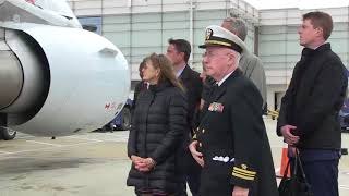 U.S. Navy Ceremonial Guard conducts dignified transfer ceremony for Capt. Thomas J. Hudner Jr.