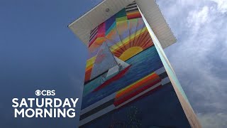 Local Florida artists paint murals remembering Hurricane Ian victims