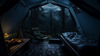 캠핑에서의 밤, 빗소리 asmr은 불면증을 극복하고 즉시 꿀잠에 빠지게 해줍니다 | 우중캠핑, 불면증, 치유, 휴식