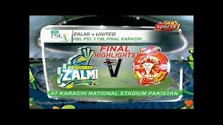 PSL Final  Islamabad United vs Peshawar Zalmi Highlights 2018