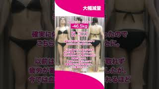 「別人級のダイエットに大成功！1年11ヶ月で-46.5kg」#shorts s86