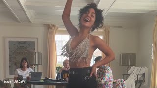Vanessa Hudgens shimmies in funny video , shows off her 'after party fit' with a fringed crop top