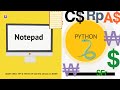 How to Make Notepad using Python [ Tkinter ] | Python
