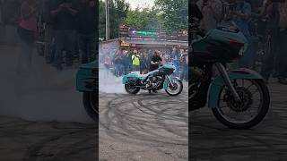 Sturgis 2023 Iron Horse Burnouts Concrete Cowboys Put On A Show #short #sturgis #motorcycle #burnout