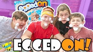 EGGEDON THE GAME OF EGG ROULETTE EGGED ON CHALLENGE FROM HASBRO FAMILY GAME NIGHT