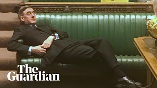 'Sit up!': Caroline Lucas slams Jacob Rees-Mogg's body language during Brexit debate