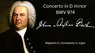 Bach/Marcello: Concerto in D minor, BWV. 974 I San Beda College Chapel Organ